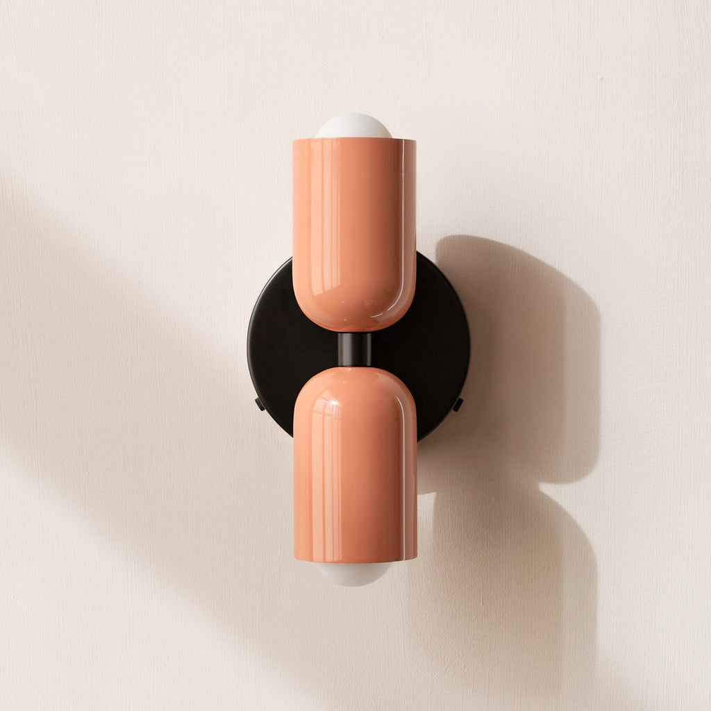 Battery Powered Wall Sconce Lighting with Dual Capsule Shades and Wireless Operation - Image 7