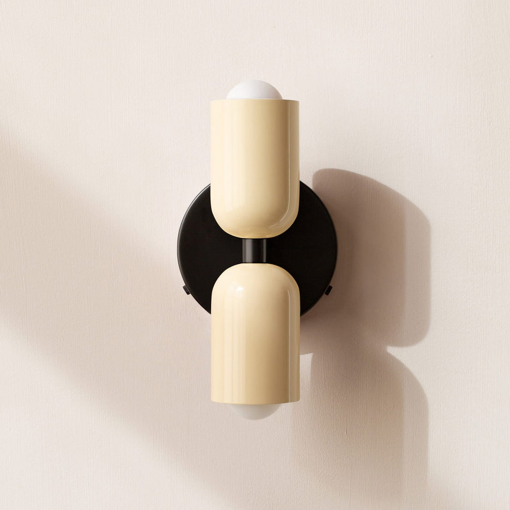 Battery Powered Wall Sconce Lighting with Dual Capsule Shades and Wireless Operation - Image 9