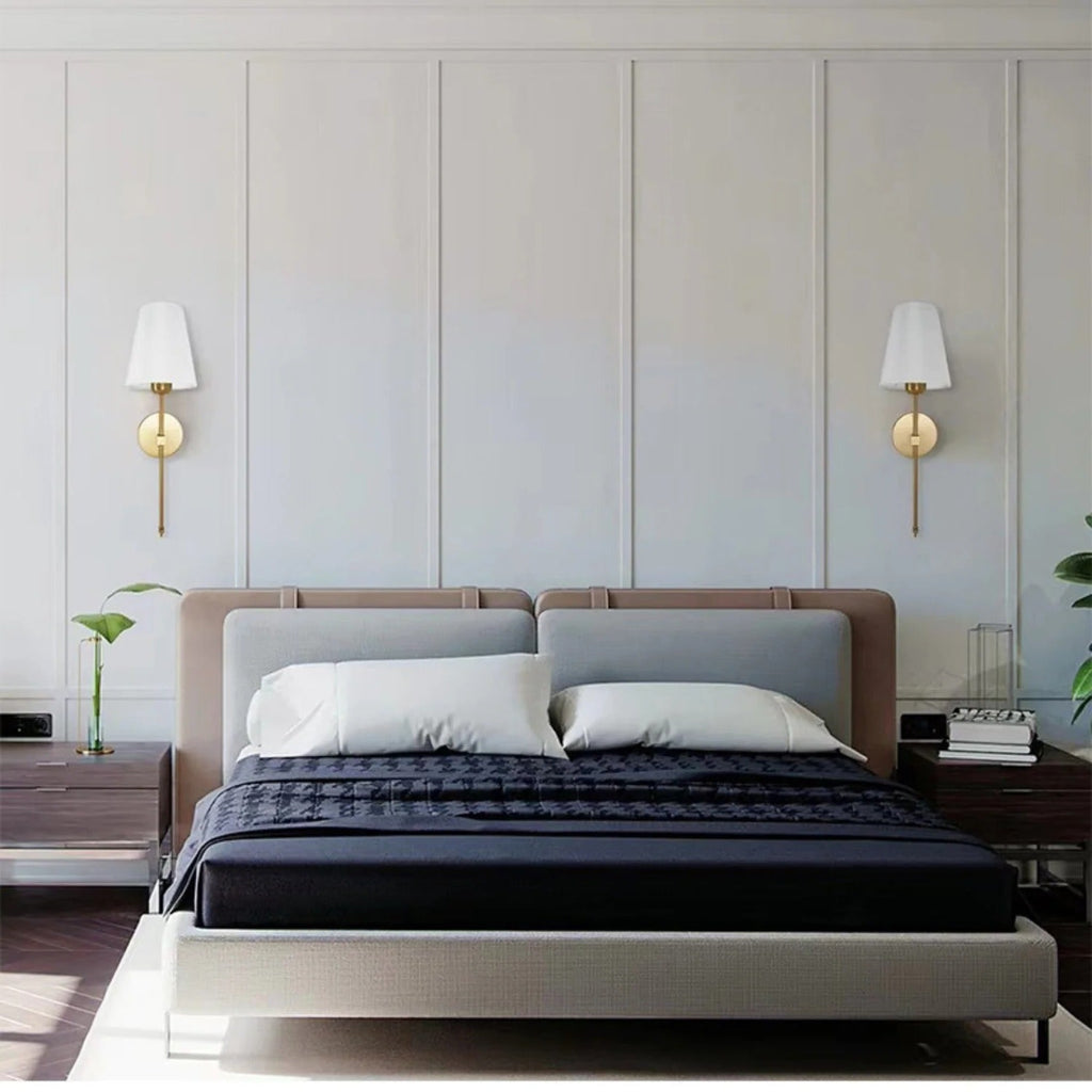 Battery Powered Wall Sconces Wireless Operated Fabric Shade Color Changing LED Cordless Lights - Image 6