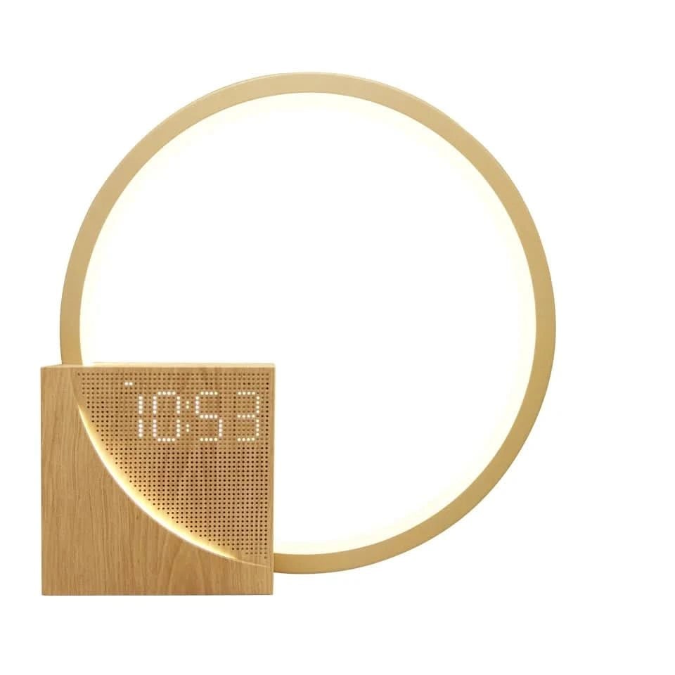 Bedside Lamp Bedroom Table Alarm Clock LED Digital USB Rechargeable Display - Image 6
