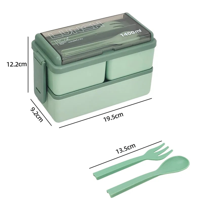 Bento Lunch Box for Adults Leak Proof Compartment Portable Lockable Microwave Safe - Image 10