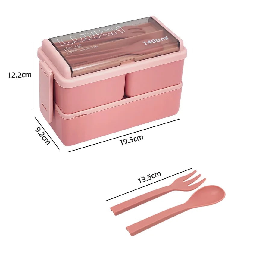 Bento Lunch Box for Adults Leak Proof Compartment Portable Lockable Microwave Safe - Image 9