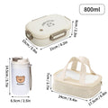 Bento Lunch Box Leak Proof Kids Removable Compartments Portable Microwave Safe - Image 7
