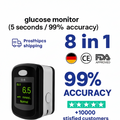 Blood Glucose Monitor Glucometer Non Invasive Fingertip Portable Digital Screen - Image 1