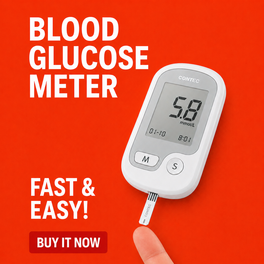 Blood Sugar Monitor with Portable Digital Display and Fingertip Glucose Testing - Image 3