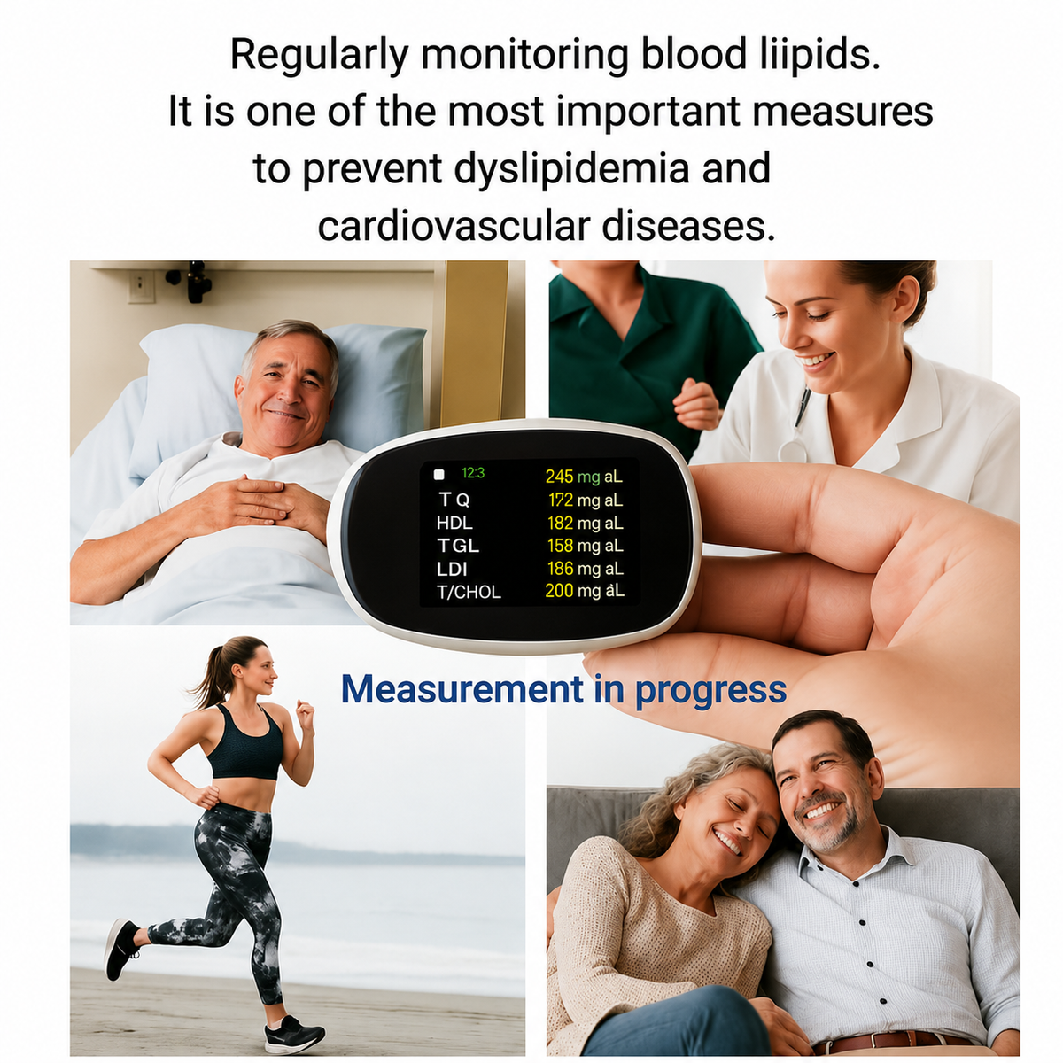 Blood Sugar Monitor with Portable Digital Display and Fingertip Glucose Testing - Image 9