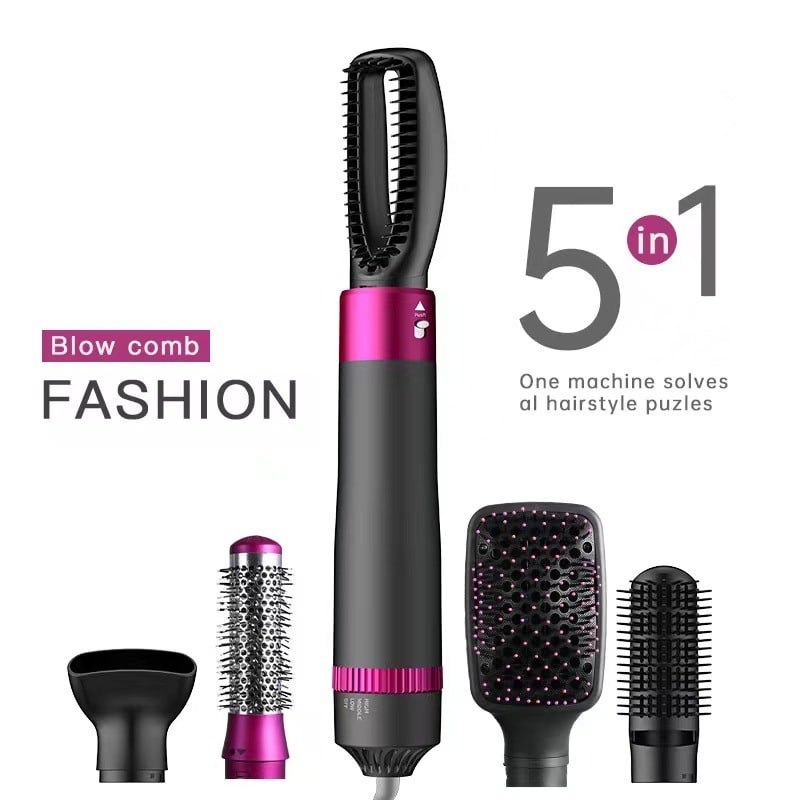 Blow Dryer Brush with Hot Air Comb and 5 Interchangeable Attachments for Hair Styling - Image 8