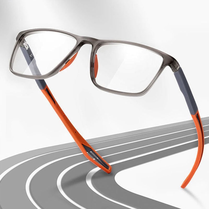 Blue Light Glasses Reading Rectangular Plastic Spring Hinge - Image 1