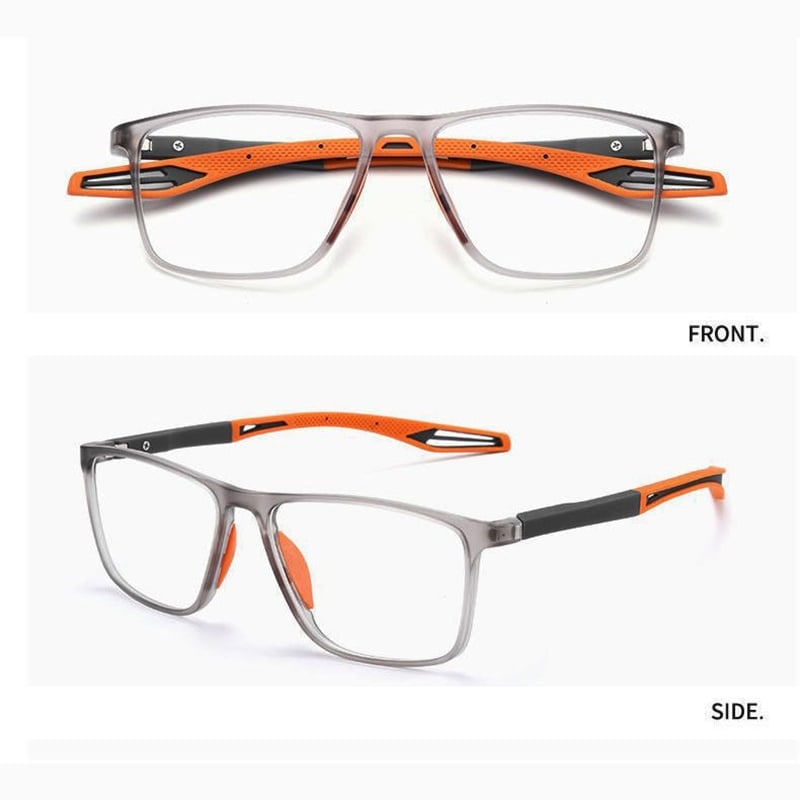 Blue Light Glasses Reading Rectangular Plastic Spring Hinge - Image 5
