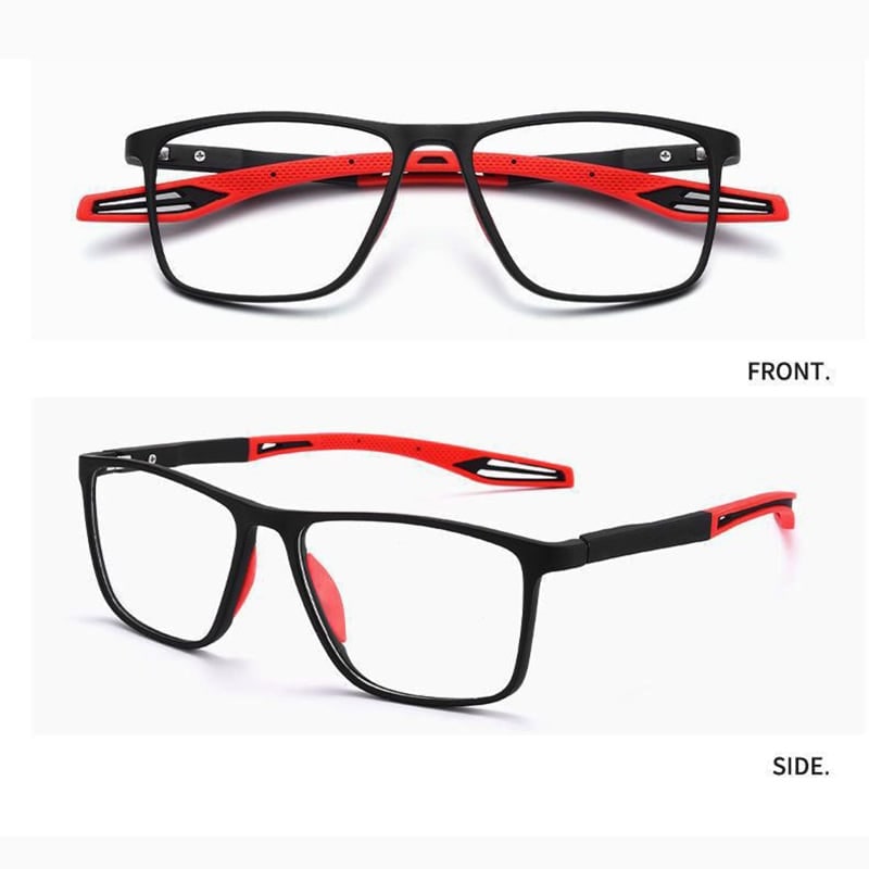 Blue Light Glasses Reading Rectangular Plastic Spring Hinge - Image 6