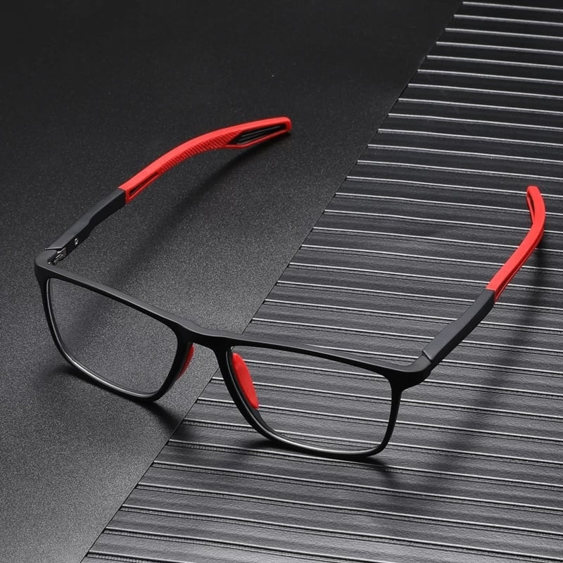 Blue Light Glasses Reading Rectangular Plastic Spring Hinge - Image 8