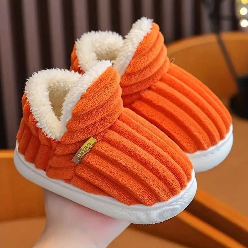 Bootie Slippers Boots Fleece Lined Corduroy Non Slip Rubber Sole - Image 15