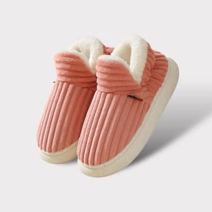 Bootie Slippers Boots Fleece Lined Corduroy Non Slip Rubber Sole - Image 9
