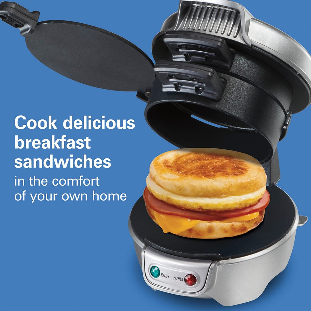 Breakfast Sandwich Maker and Machine with Non-Stick Plates for Eggs and Cheese Sandwiches - Image 18