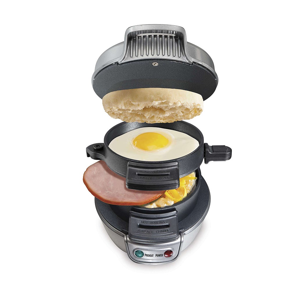 Breakfast Sandwich Maker and Machine with Non-Stick Plates for Eggs and Cheese Sandwiches - Image 7