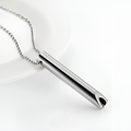 Breathing Necklace for Stress Relief and Anxiety with Hollow Metal Tube Pendant - Image 4