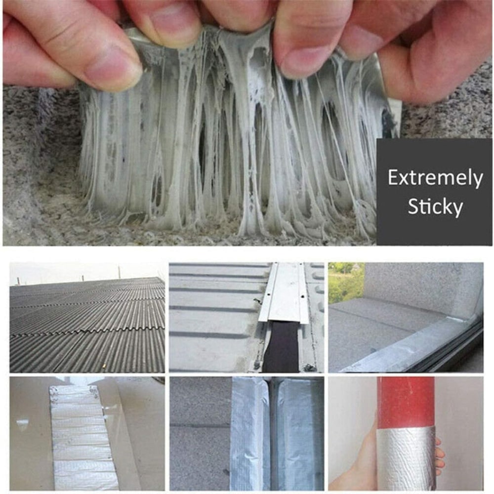 Butyl Tape with Aluminum Foil Backing for Waterproof Sealing and Heavy Duty Repairs - Image 4