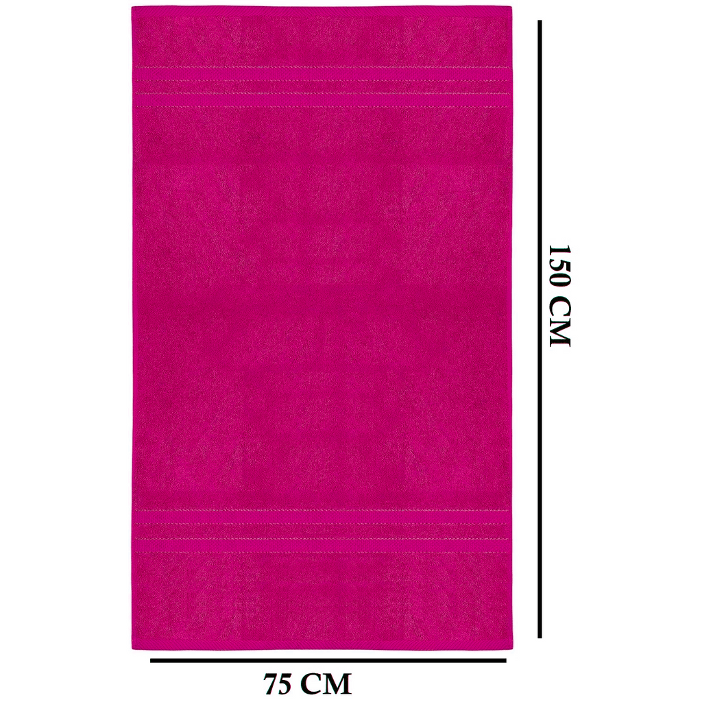 4-teiliges übergroßes Badetuch-Set 75 × 150 cm saugfähig
