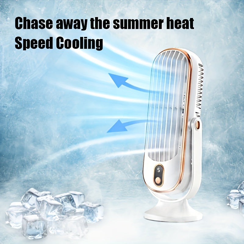 Portable 5-Speed USB Cooling Fan with Dual Motor Design