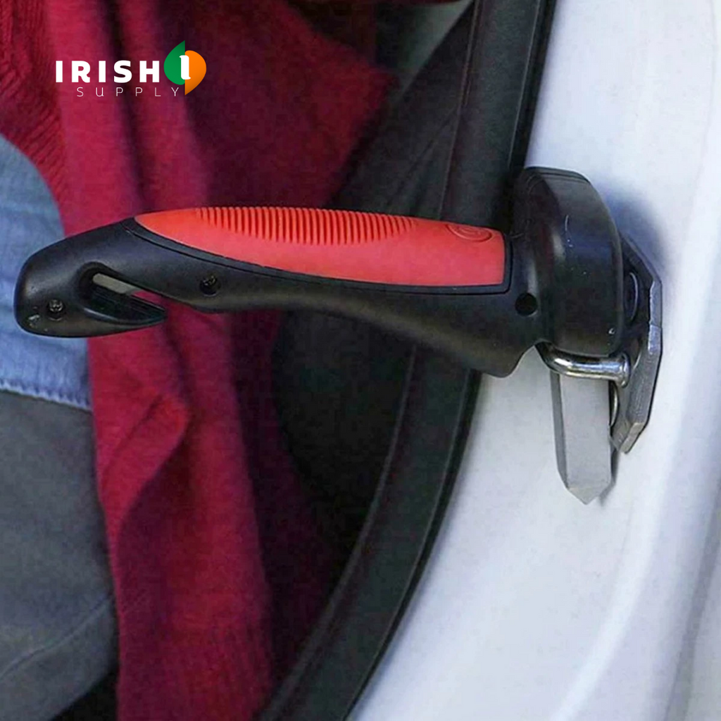 Car Assist Handle with Window Breaker and Seatbelt Cutter Emergency Tool - Image 4