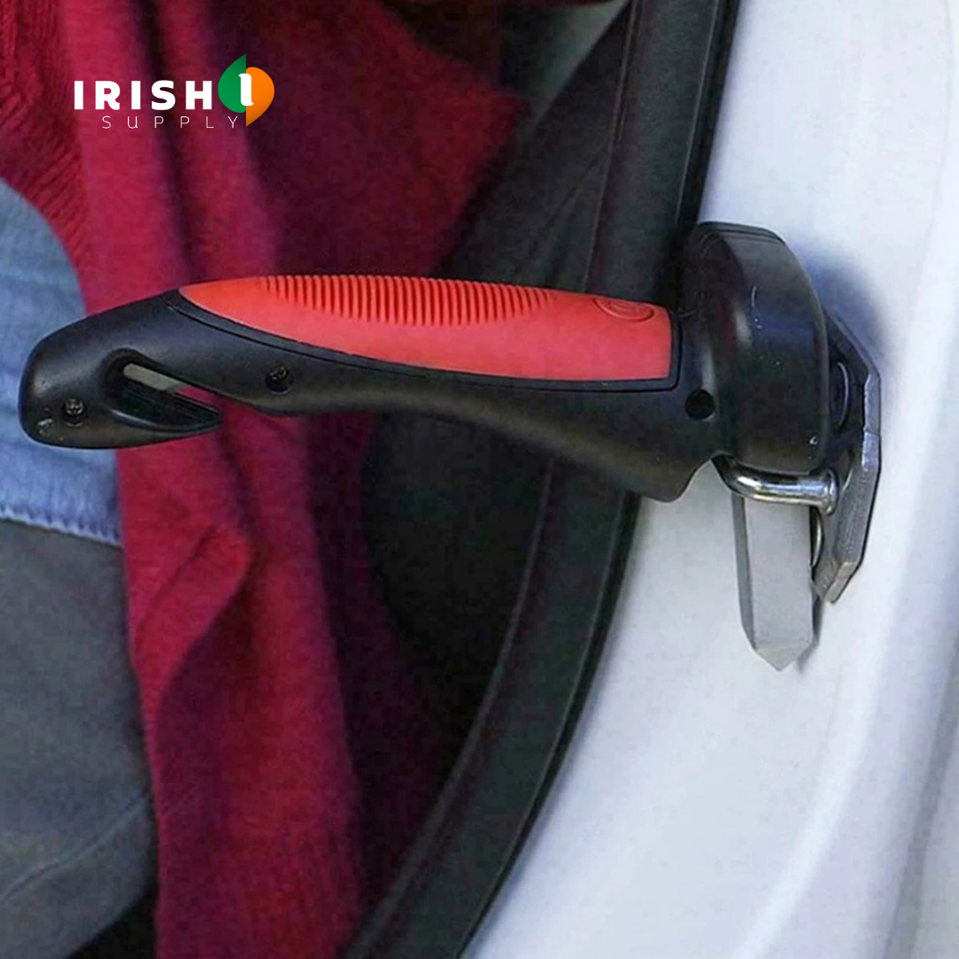 Car Assist Handle with Window Breaker and Seatbelt Cutter Emergency Tool - Image 4