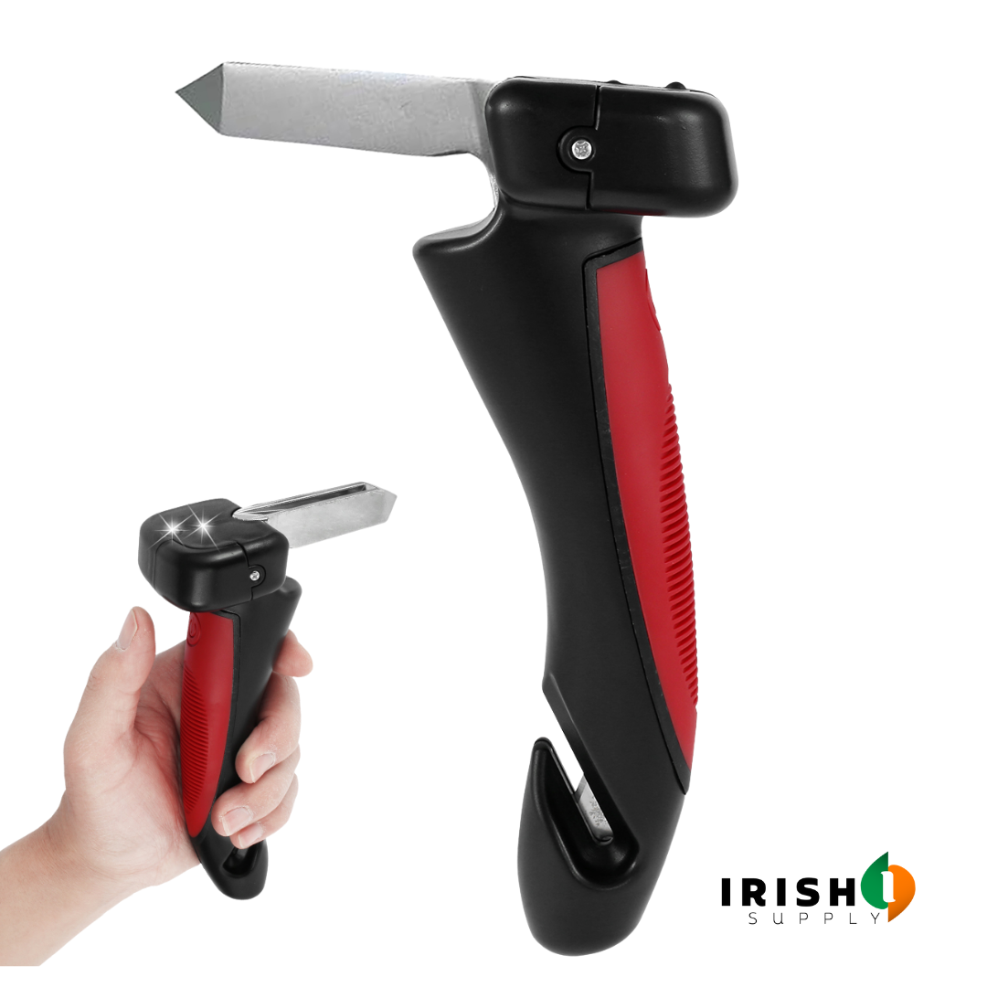 Car Assist Handle with Window Breaker and Seatbelt Cutter Emergency Tool - Image 8