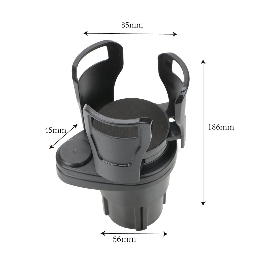 Car Cup Holder Expander with Rotating Base and Adjustable Arms for Auto Vehicle Beverage Storage - Image 4
