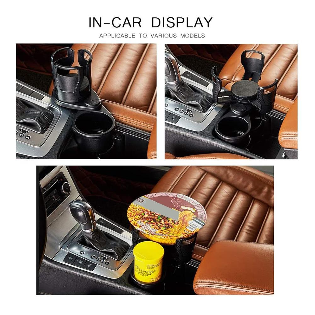 Car Cup Holder Expander with Rotating Base and Adjustable Arms for Auto Vehicle Beverage Storage - Image 5
