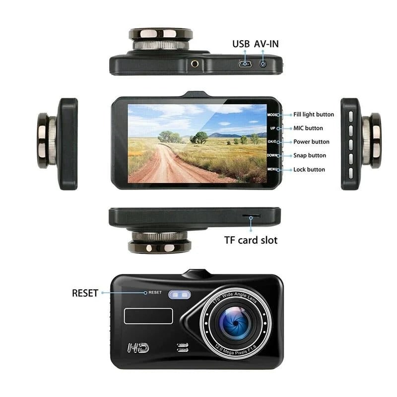 Car Dash Camera with Rear and 1080p Full HD Wide-Angle Coverage - Image 3