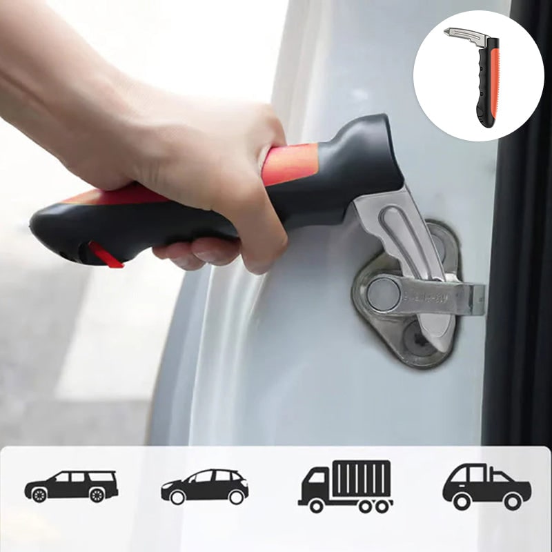 Car Door Assist Handle with Window Breaker and Seatbelt Cutter for Mobility Knobs - Image 11