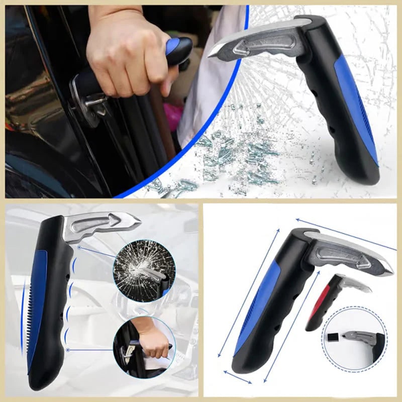 Car Door Assist Handle with Window Breaker and Seatbelt Cutter for Mobility Knobs - Image 5