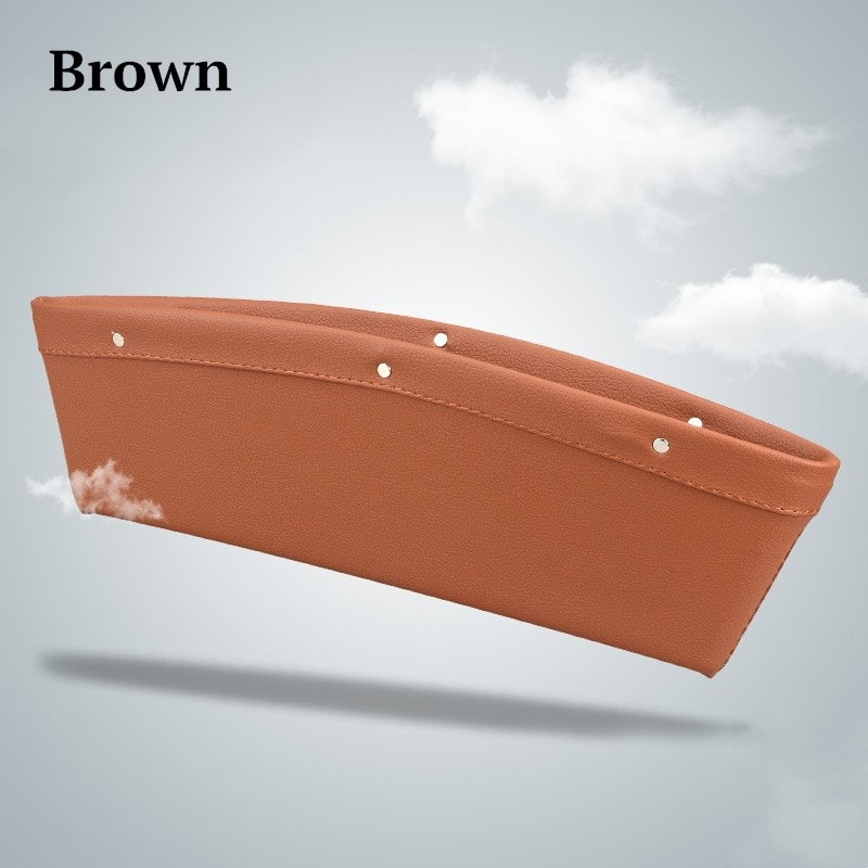 Car Gap Filler and Vehicle Seat Organizer with Faux Leather Design and Storage Pocket - Image 11
