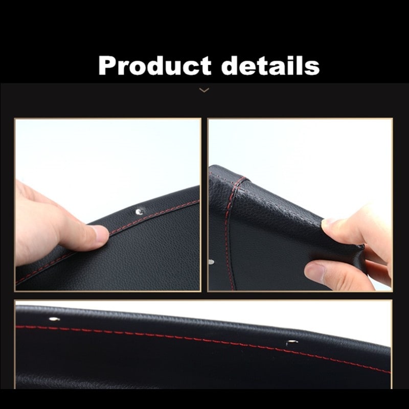 Car Gap Filler and Vehicle Seat Organizer with Faux Leather Design and Storage Pocket - Image 9
