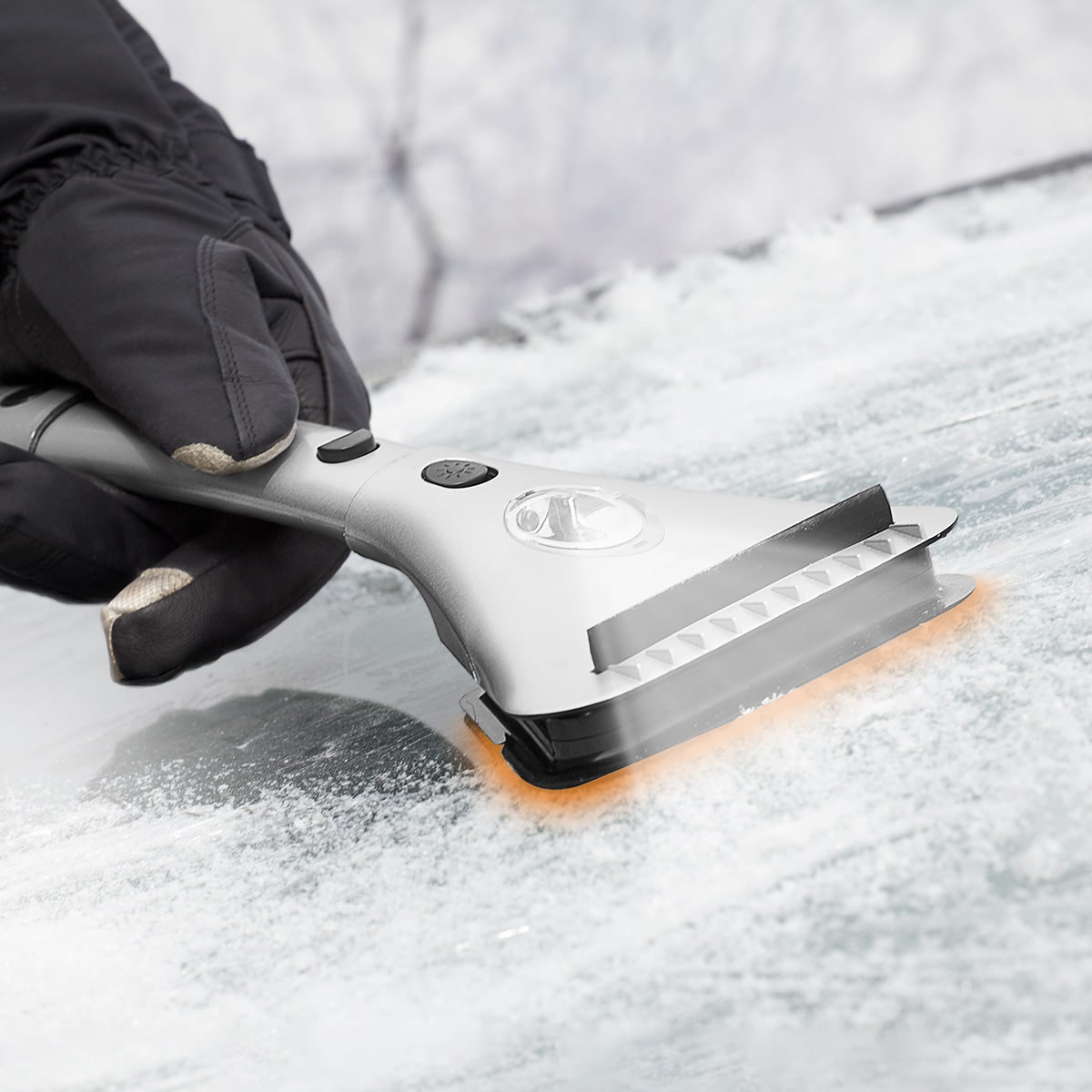 Car Ice Scraper Heated Electric Extendable LED Windshield Winter - Image 3