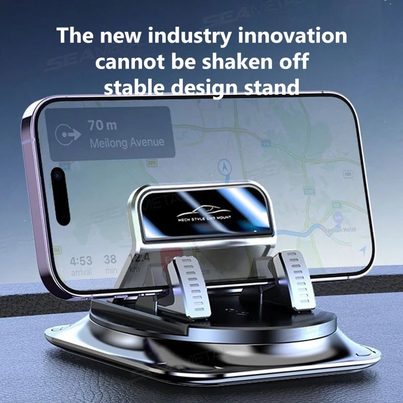 Car Phone Mount with 360 Degree Rotation Dashboard Holder and Anti-Slip Gel Suction Base - Image 2