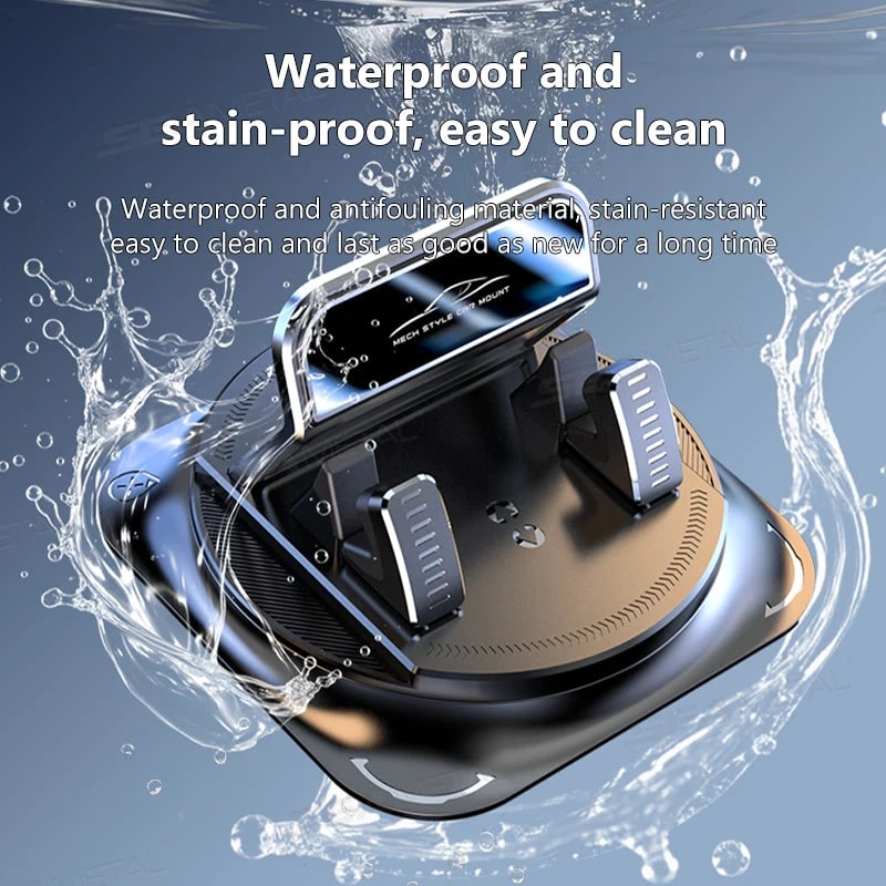 Car Phone Mount with 360 Degree Rotation Dashboard Holder and Anti-Slip Gel Suction Base - Image 3