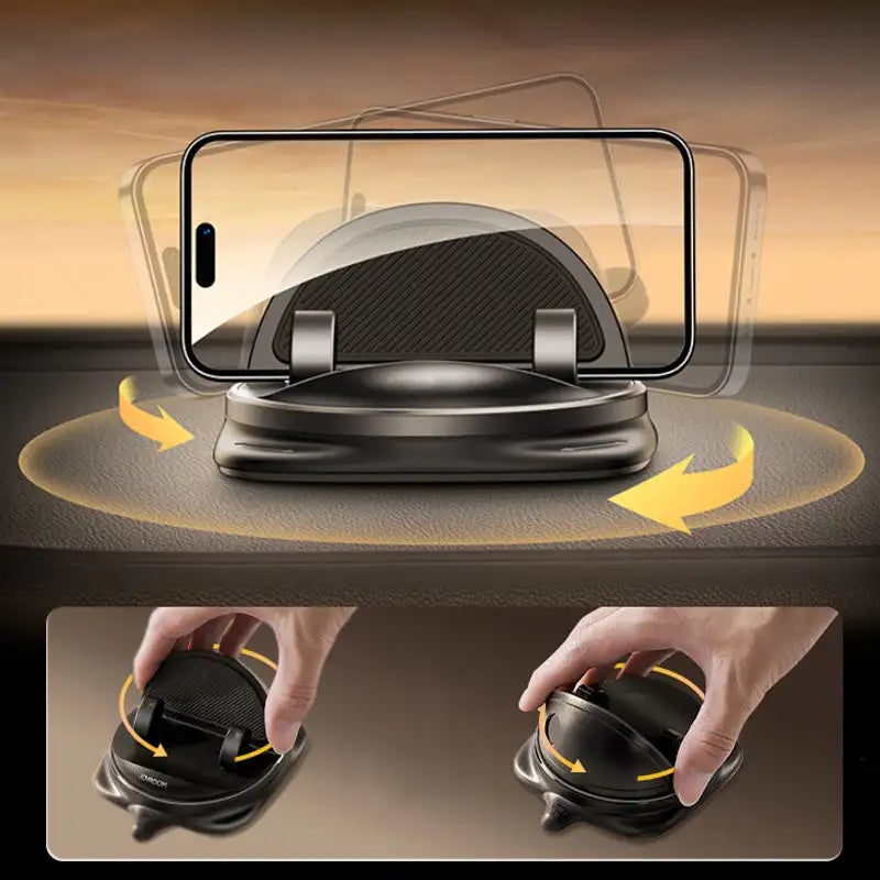 Car Phone Stand Holder Mount with 360-Degree Rotation and Suction Cup Dashboard - Image 2