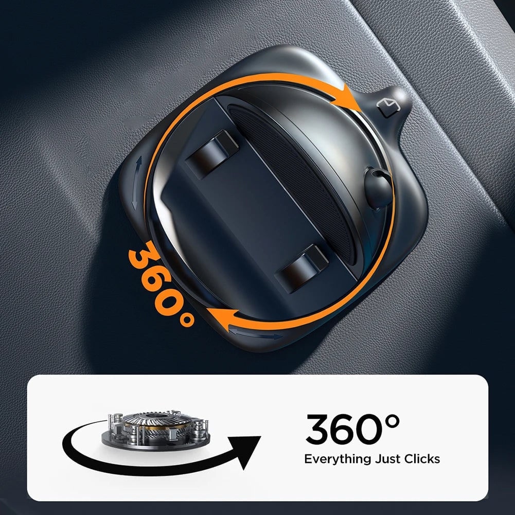 Car Phone Stand Holder Mount with 360-Degree Rotation and Suction Cup Dashboard - Image 5
