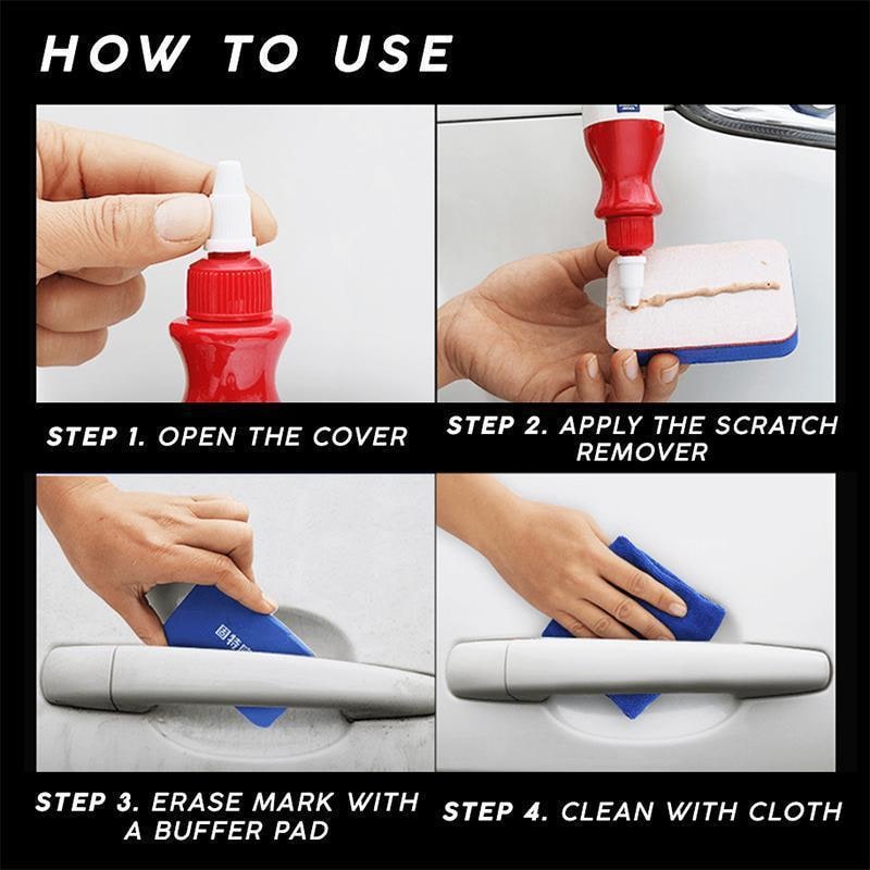 Car Scratch Repair Kit and Remover with Compound Paste for Auto Paint Restoration Scuff - Image 5