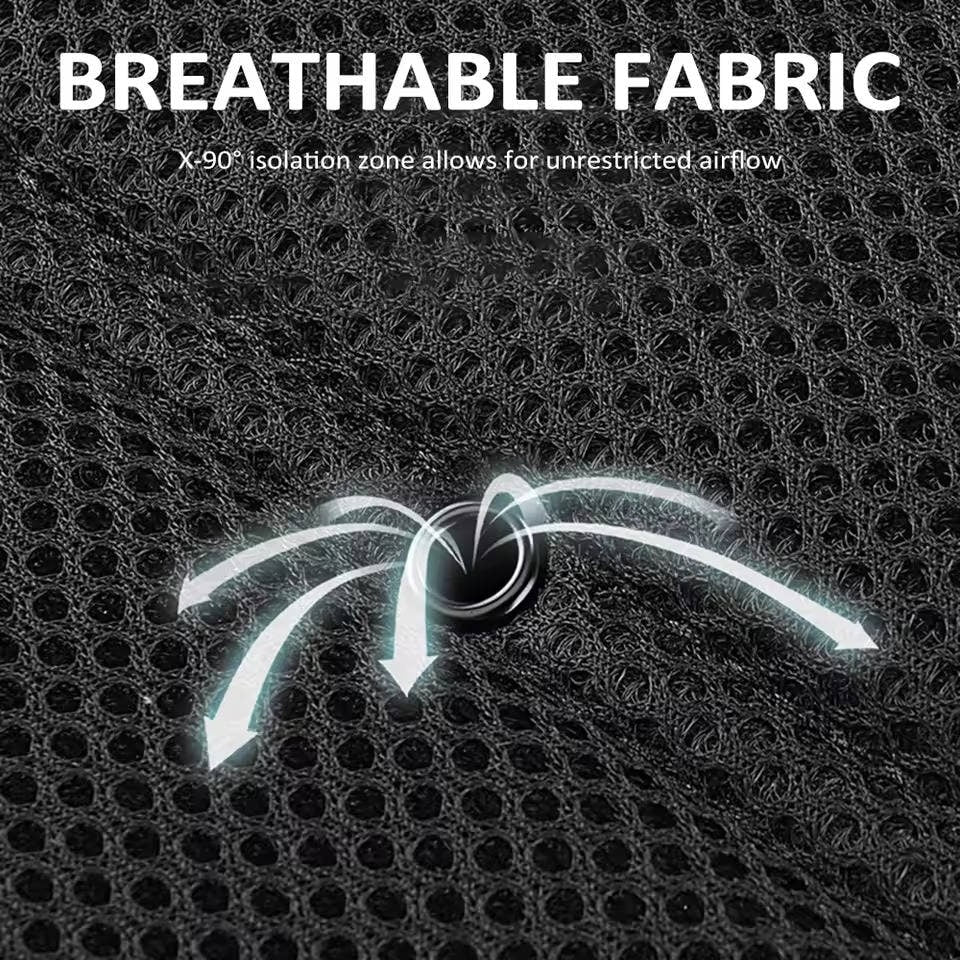 Car Seat Cover Cushion Cooling Ventilated Breathable Mesh Faux Leather Pad - Image 3