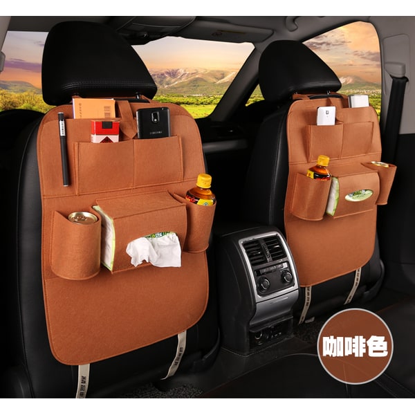 Car Seat Organizer with Backseat Storage Tissue Box Holder and Bottle Pockets Vehicle - Image 11