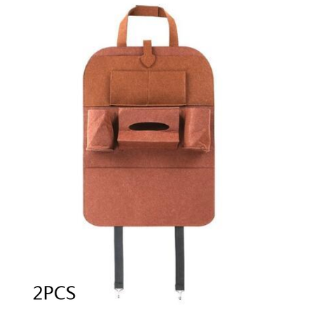 Car Seat Organizer with Backseat Storage Tissue Box Holder and Bottle Pockets Vehicle - Image 19