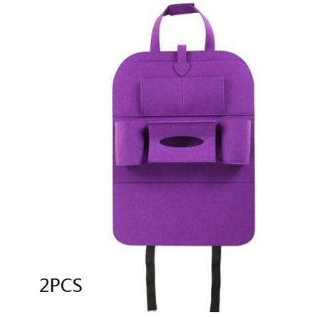 Car Seat Organizer with Backseat Storage Tissue Box Holder and Bottle Pockets Vehicle - Image 23