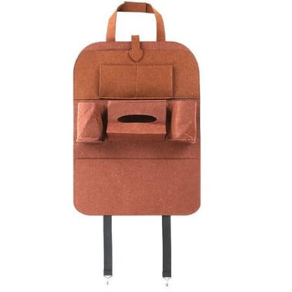 Car Seat Organizer with Backseat Storage Tissue Box Holder and Bottle Pockets Vehicle - Image 6