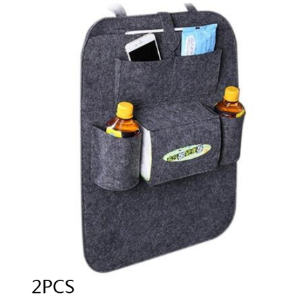 Car Seat Organizer with Backseat Storage Tissue Box Holder and Bottle Pockets Vehicle - Image 8