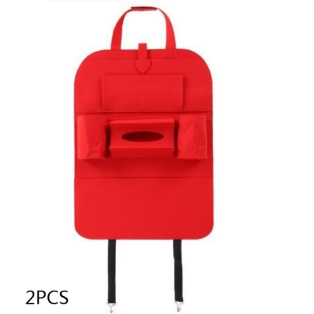 Car Seat Organizer with Backseat Storage Tissue Box Holder and Bottle Pockets Vehicle - Image 9
