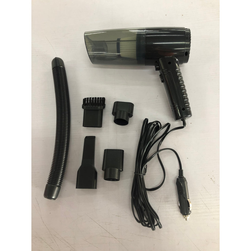 Car Vacuum Cleaner Handheld Portable with 12v Cigarette Lighter Plug and Multiple Attachments - Image 1