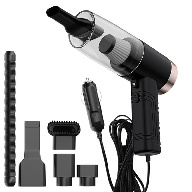 Car Vacuum Cleaner Handheld Portable with 12v Cigarette Lighter Plug and Multiple Attachments - Image 4