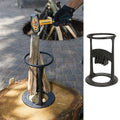 Cast Iron Log Splitter and Kindling with Safety Ring and Mounting Base Electric Wood - Image 1