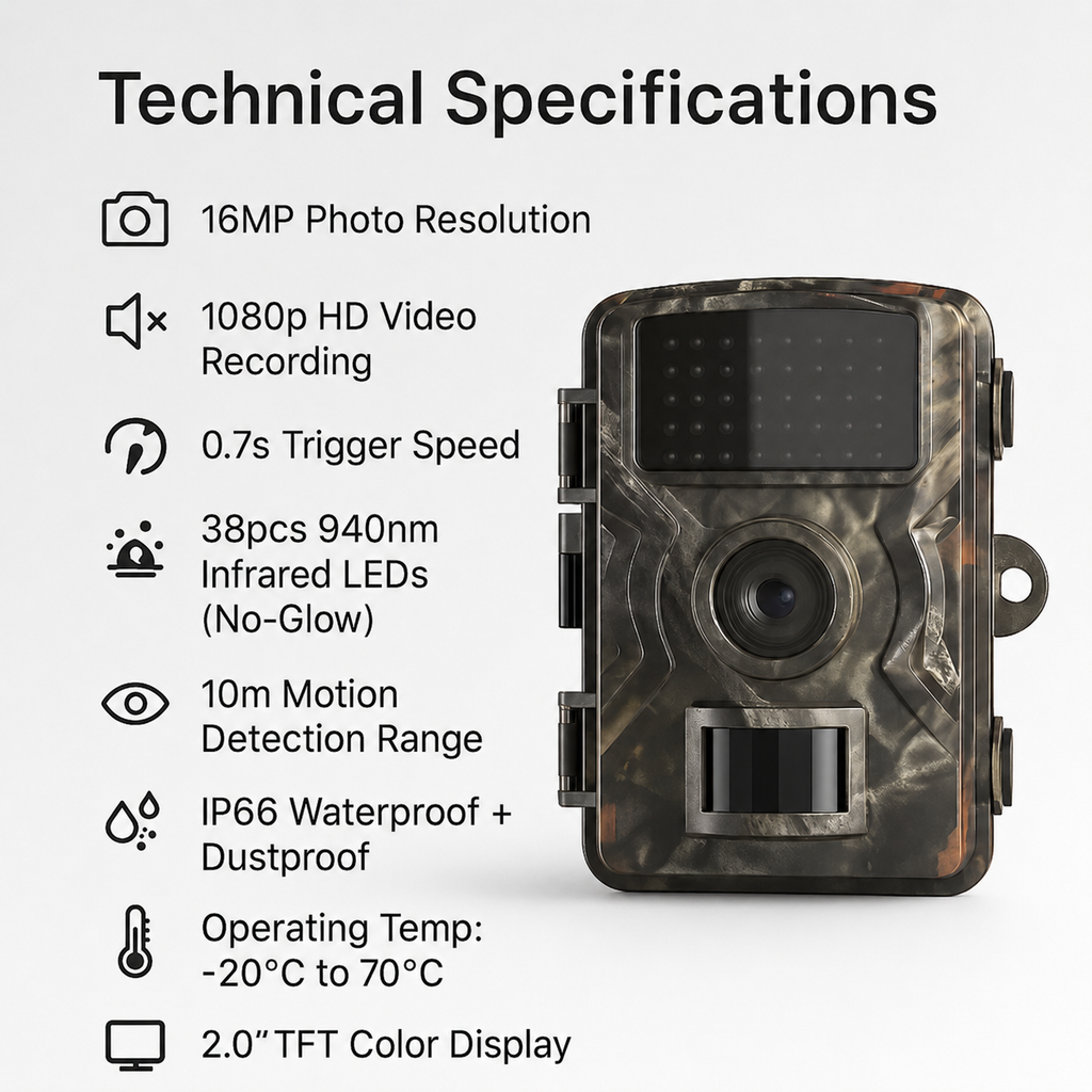 Cell Trail Camera with Night Vision and Waterproof Design for Wildlife Monitoring - Image 3